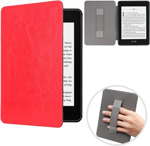 Vista 8 de Funda para Kindle Paperwhite 2018, delgada funda protectora de piel sintética con función de apagado y encendido automático para Kindle Paperwhite