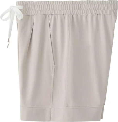 Vista 7 de Vcansion Bermudas de algodón con cintura elástica hasta la rodilla para mujer con cordón