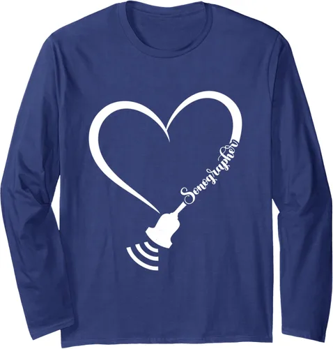 Vista 6 de Camiseta de manga larga Ultrasound Tech Sonographer Heart Ultrasound Technologist, Negro