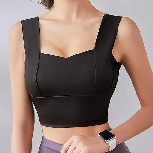 Vista 2 de Yoga Tops Ropa interior Ropa interior Sujetador Top Estilo Deportes Chaleco Llantas Mujer Sin Base Sexy Base Bras Pack