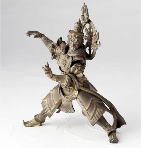 Vista 8 de Kaiyodo Takeya Revoltech Figura de acción: #005 Jikokuten versión de madera