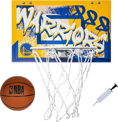 Vista 25 de Franklin Sports NBA Team Over the Door Aros de Baloncesto - Mini Aro de Baloncesto Interior para Niños + Juego de Pelota - Mini Aros para Fanáticos