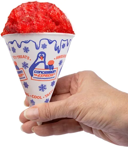 Vista 5 de 200 Nieve Cono tazas 6 oz y 200 cuchara de popote