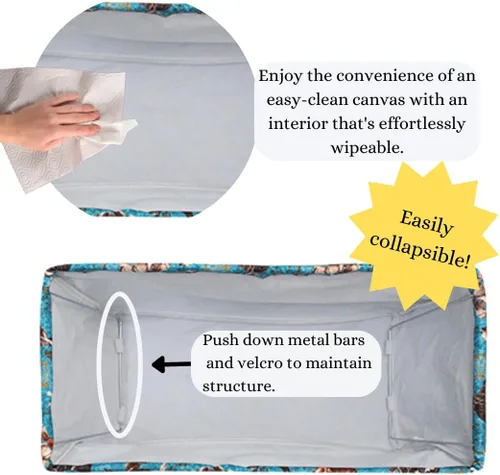 Vista 92 de NGIL Bolsa de comestibles reutilizable extra grande plegable de gran tamaño para comestibles, almacenamiento, picnic, playa, Estampado
