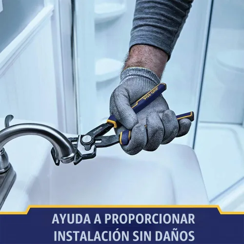 Vista 3 de IRWIN VISE-GRIP Alicates ajustables, fontanería, lengüeta y ranura, 8 pulgadas (IRHT82635)