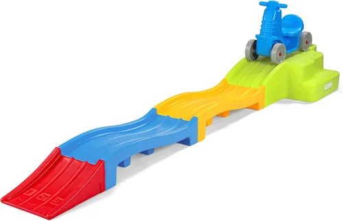 Vista 6 de Simplay3 Montaña rusa expandible de lujo con pistas, pista de carreras de descenso para niños en crecimiento, juguete para niños en interiores