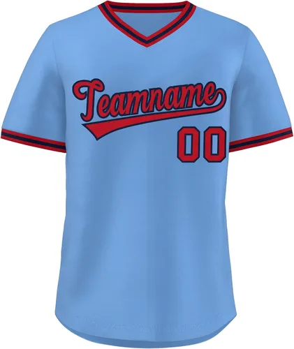 Vista 14 de KXK - Camiseta de béisbol personalizada con nombre y número cosidos, estilo Hip Hop, con cuello en V, atlética, para hombres, mujeres y jóvenes