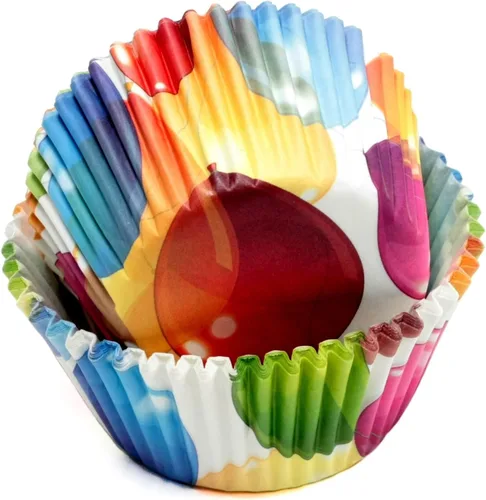 Vista 12 de Chef Craft Juego de forro para cupcakes de San Valentín, 100 unidades, rojo/rosa