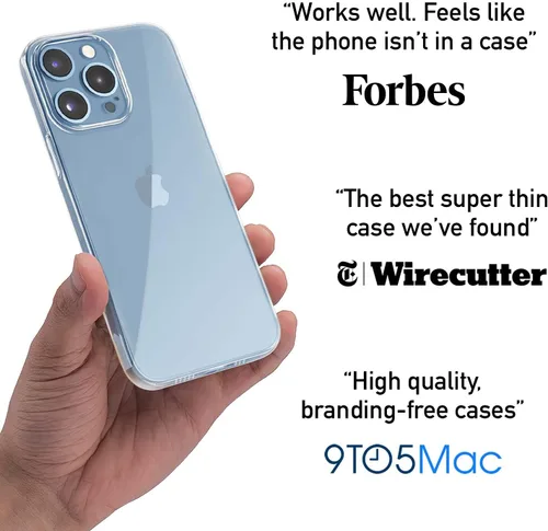 Vista 5 de totallee - Funda delgada para iPhone 13 Pro, cubierta ultradelgada y minimalista para iPhone 13 Pro Max (2021) de Apple (transparente)
