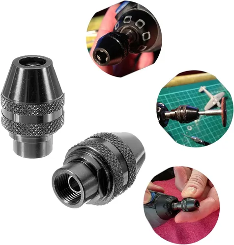 Vista 6 de 2 unids multi cambio rápido sin llave Chuck reemplazo para Dremel 4486 herramientas rotativas 3000 4000 7700 8200
