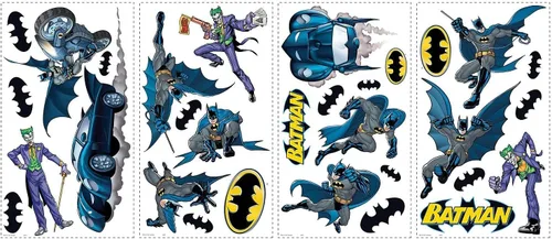 Vista 4 de RoomMates RMK1864GM Batman - Calcomanía para pared, color azul