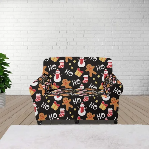 Vista 94 de Funda de sofá con diseño de árbol de bandera estadounidense para sofás y sofás, decoración navideña, funda antideslizante para sofá de 1 cojín