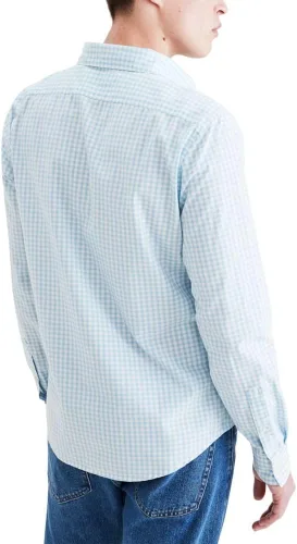 Vista 2 de Dockers Camisa casual de manga larga para hombre (regular y grande y alto)