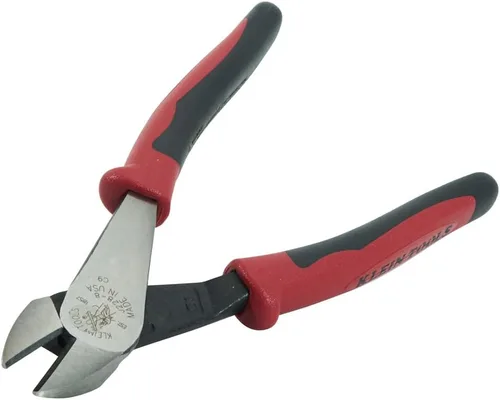 Vista 3 de Klein Tools Alicates J228-8, fabricados en EE. UU., Alicates de corte diagonal con asas Journeyman de doble material, mandíbulas cortas y bordes