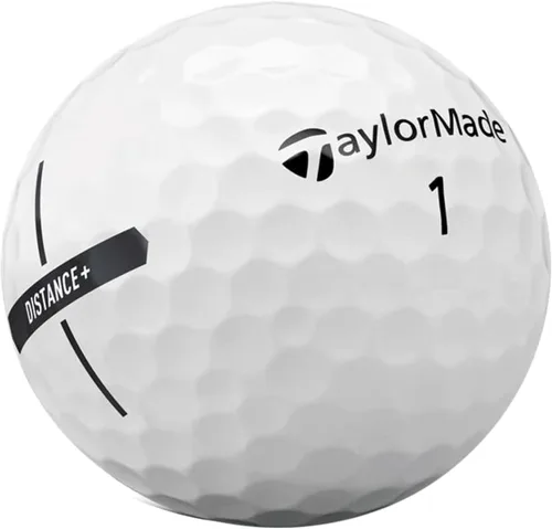 Vista 4 de TaylorMade Distance+ Logo - Pelotas de golf personalizadas con logotipo personalizado (Set de 12)