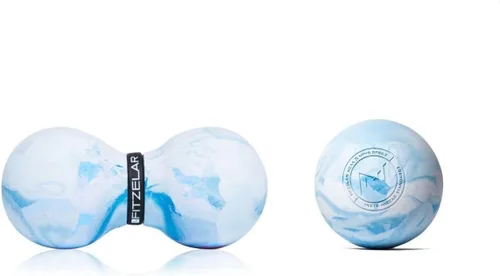 Vista 8 de FITZELAR Bolas de lacrosse de masaje para liberación miofascial, certificación de calidad, masaje de tejido profundo para espalda y hombro, terapia