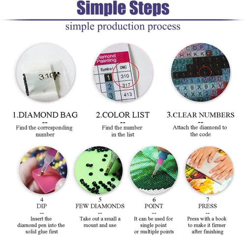 Vista 7 de Kits de pintura de diamante de girasol para adultos, kits de pintura de diamante 5D por números para adultos y niños, puntos de diamante, arte