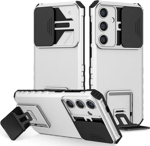 Vista 76 de Funda compatible con Samsung Galaxy M13 5G/A04 Dimensional Soporte Ventana Corredera Teléfono Móvil Funda Protectora a Prueba de Golpes para Samsung