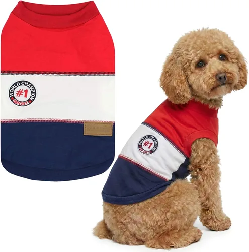 Vista 59 de Parisian Pet Camisa para perro de Amazonia - Ropa de algodón para perros pequeños - Elegante traje tropical para perros - Ropa ligera y suave