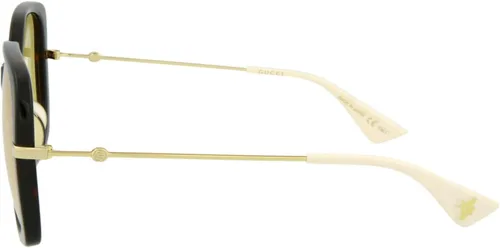 Vista 3 de Gucci GG0511SA-005 Lentes de sol rectangulares modificados dorados para mujer