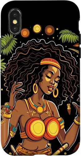 Vista 5 de Funda para iPhone 16 Rasta Reggae Music Cannabis Weed Leaf 420 Rastafarian Women