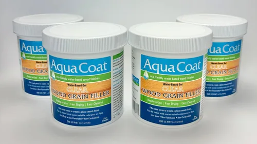 Vista 12 de Aqua Coat Gel Rellenador de Veta de Madera Transparente a Base de Agua, Secado Rápido, Bajo Olor, Bajo VOC, Lijable, Teñible y Pintable, Fácil