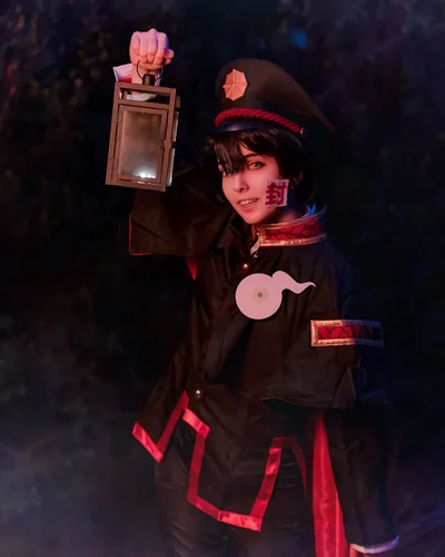 Vista 5 de FCCAM Hanako Kun - Disfraz de anime Yugi Amane, uniforme escolar para disfraz de Halloween y Navidad
