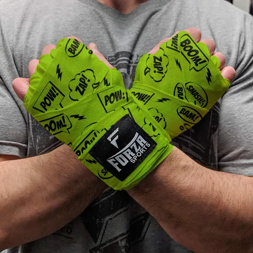 Vista 20 de Forza Sports Vendas de boxeo y MMA estilo mexicano de 180" Concientización sobre el autismo Azul