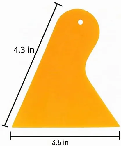 Vista 2 de 6 piezas de espátula de plástico herramienta de raspador de plástico para coche, espátula de vinilo para ventana, escobilla de película de vinilo