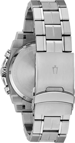 Vista 6 de Bulova Men's Icon High Precision Quartz Chronograph Watch, Curved Mineral Crystal, 300m Water Resistant, Continous Sweeping Secondhand, Luminous