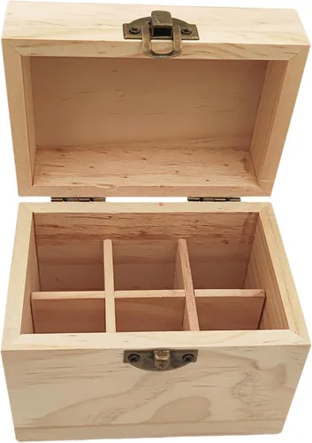 Vista 14 de Anktily Caja organizadora de almacenamiento de madera sin terminar con tapa, caja de madera sin pintar para recuerdos pequeños, joyas, estuche