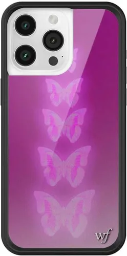 Vista 50 de Wildflower Cases - Funda Surf's Up, Compatible con Apple iPhone 15 Pro Max Moderno, Rojo, Morado, Floral, Verano, Playa - Parachoques Protector