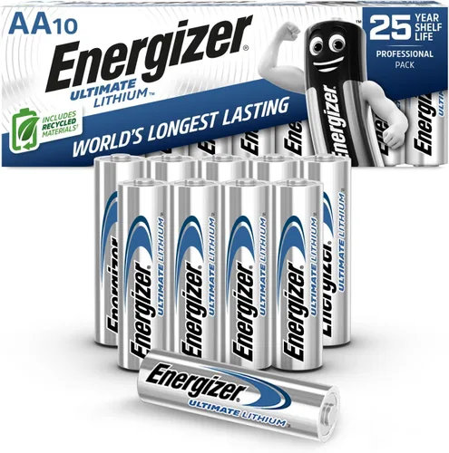 Vista 9 de Energizer Ultimate Lithium AA Baterías (Paquete de 2), Baterías de Litio Doble A de 1.5V