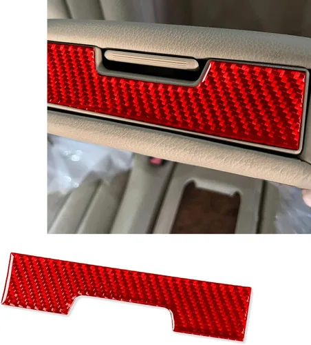 Vista 8 de ontto Accesorios de coche Fibra de carbono Exterior Cuerpo Frente Decoración Pegatinas Fit para Mercedes-Benz CLS C219 2004-2009 Negro