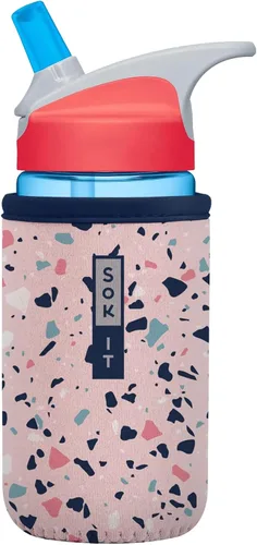 Vista 179 de Sok It BotlSok Funda para botella de agua con cubierta de neopreno aislante (Floral abstracto, se ajusta a CamelBak o Nalgene de 12 onzas)