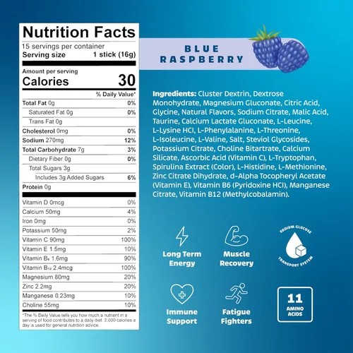 Vista 6 de LIVPUR Mezcla de Bebida con Electrolitos, Polvo de Hidratación Instantánea con Vitamina C, B6, B12 y Aminoácidos Esenciales para Apoyo Muscular