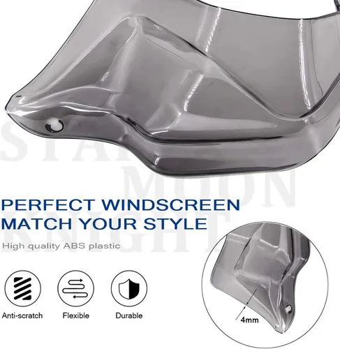 Vista 4 de Parabrisas de motocicleta compatible con BMW F750GS F850GS 2018-2020 protector de mano protector de mano para parabrisas F 750 GS F 850 GS 2018 2019