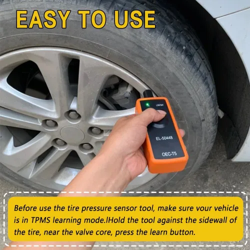 Vista 4 de Herramienta de restablecimiento TPMS, herramienta de activación y reseteo del sensor de monitoreo de presión de neumáticos automotriz EL-50448 OEC