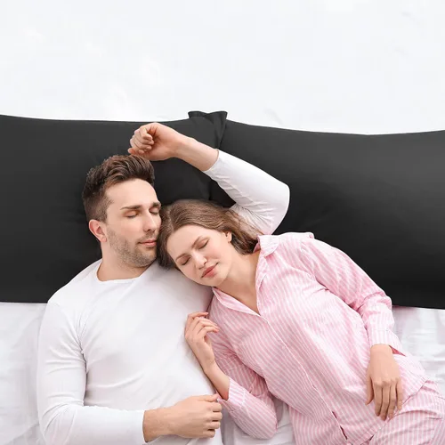 Vista 3 de uxcell Fundas de almohada tejidas de 100% algodón egipcio, fundas de almohada suaves y transpirables con cierre de cremallera, 2 fundas de almohada