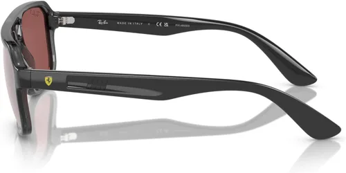 Vista 3 de Ray-Ban Unisex Sunglasses Black Frame, Dark Green Lenses, 58MM