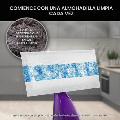 Vista 3 de Swiffer WetJet Unstopables - Solución de recarga para limpieza de suelos, aroma fresco, 1.25 litros
