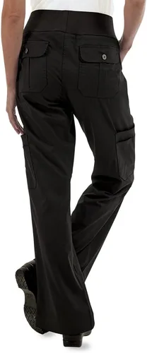 Vista 2 de Pantalón de chef de yoga elástico para mujer (XS-3X)