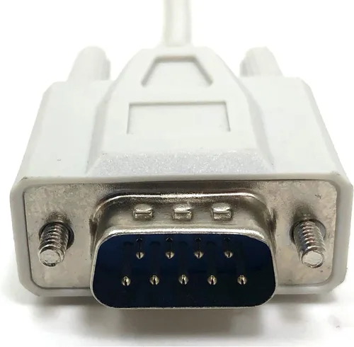 Vista 4 de Cable de extensión serie para ratón/monitor de 6 pies DB9 M/f Blanco
