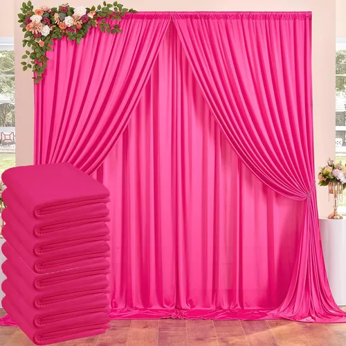 Vista 93 de Cortinas de fondo negras negras sin arrugas para fiestas, cortinas de tela gruesa para telón de fondo de fotos para cumpleaños, bodas, baby shower