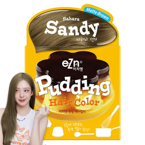 Vista 21 de eZn Tinte para el cabello con pudín (beige ceniza) - Tinte coreano