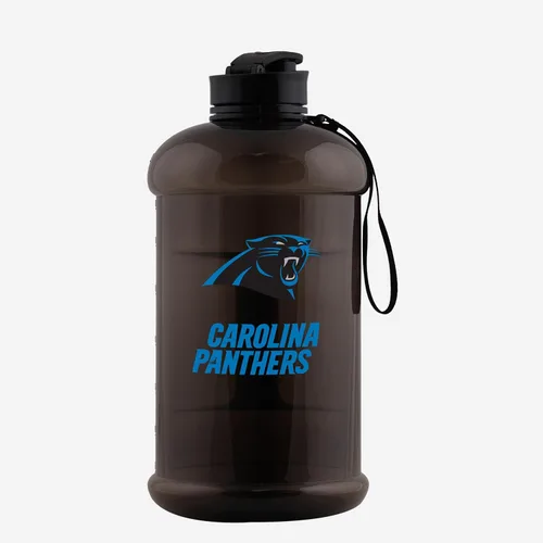 Vista 8 de FOCO Logotipo del equipo de la NFL Botella de agua deportiva grande de plástico transparente de 2L