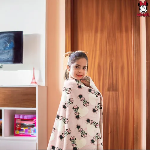 Vista 5 de Manta de Minnie Mouse Manta para arreglar de Minnie Mouse Manta para bebé de Minnie Mouse de felpa suave y forro polar Alfombra de 30" x 40