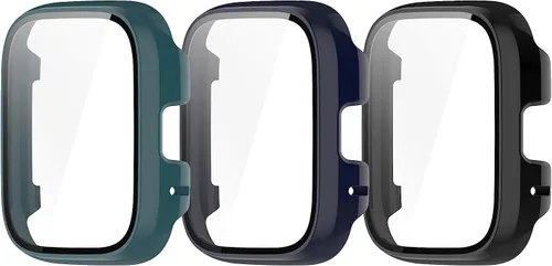 Vista 16 de Funda protectora de pantalla de reloj de cobertura completa para PC (para Xiaomi Redmi Watch 3 Active) / (Watch 3 Lite), accesorios para reloj Negro
