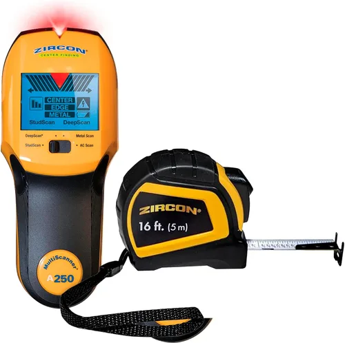 Vista 10 de Zircon MultiScanner A200 – Escáner de pared electrónico, detector de pernos y metales con detección de cables de corriente alterna en vivo, puntero