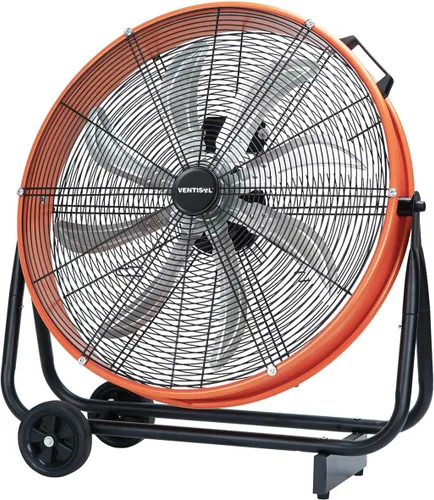 Vista 9 de VENTISOL Ventilador de tambor de alta velocidad de 24 pulgadas, ventiladores industriales de 9500 CFM resistente, ventilador de tienda de 3